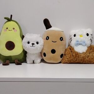adorable set of plush toys
